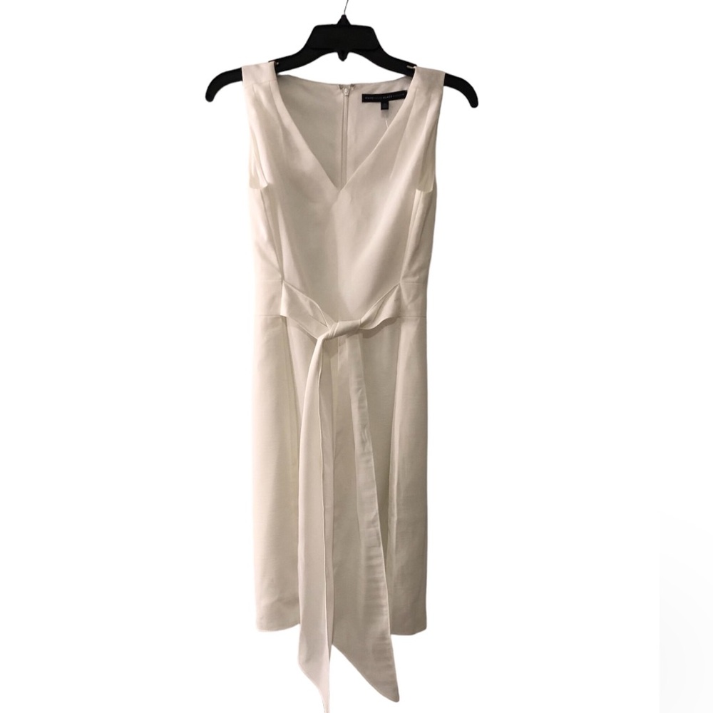 White House Black Market Satin A- Line Dress- Size 0